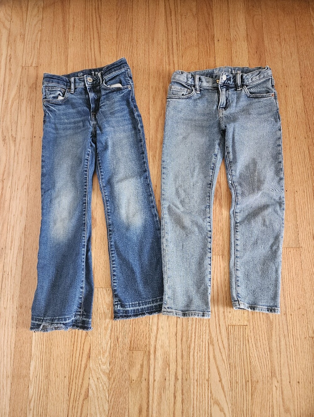 GAP High Rise Flair & Straight Slim Jeans Size 7